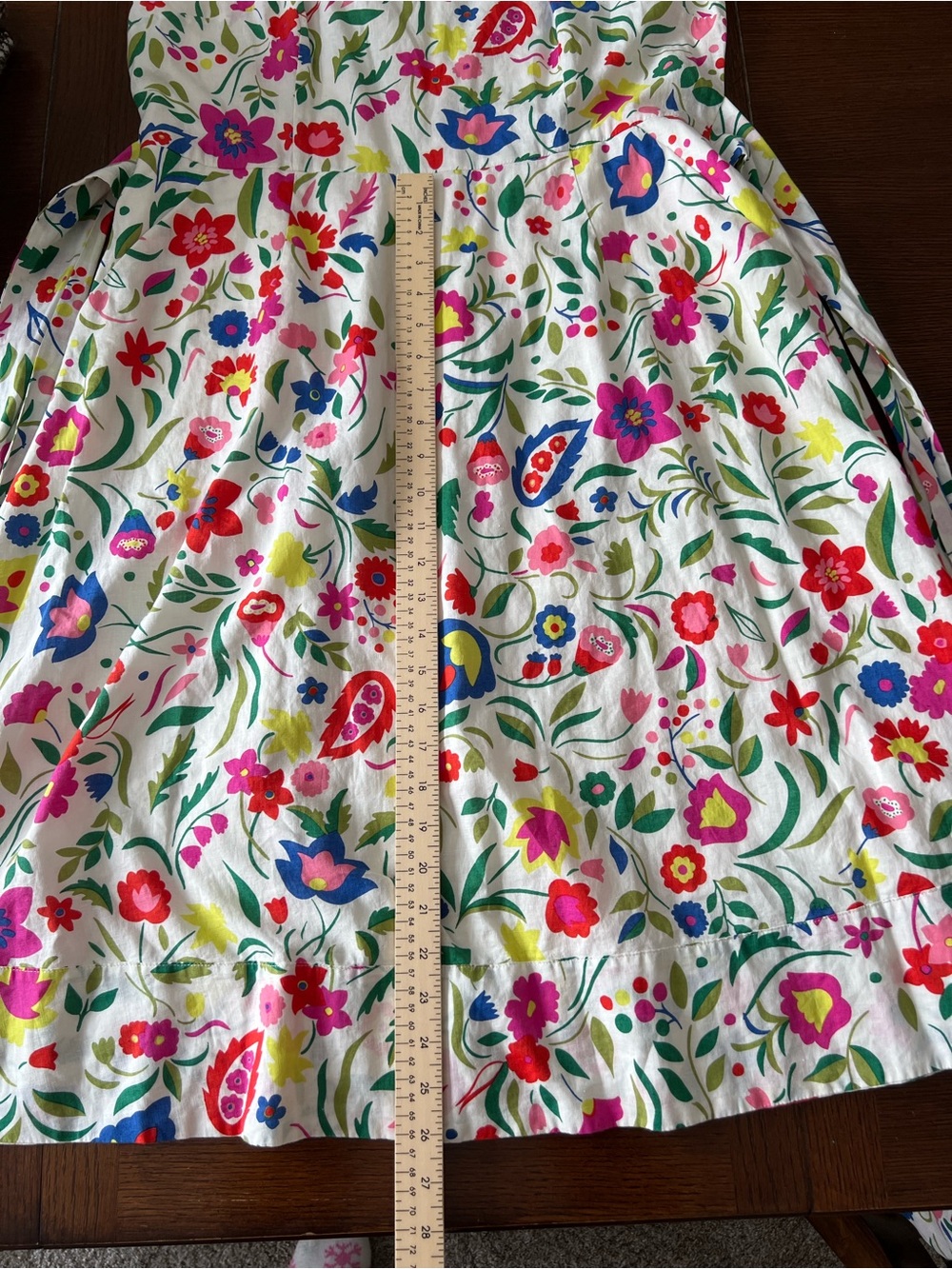 Boden Linen White Sundress with Multicolor Floral Print - Picture 7 of 10